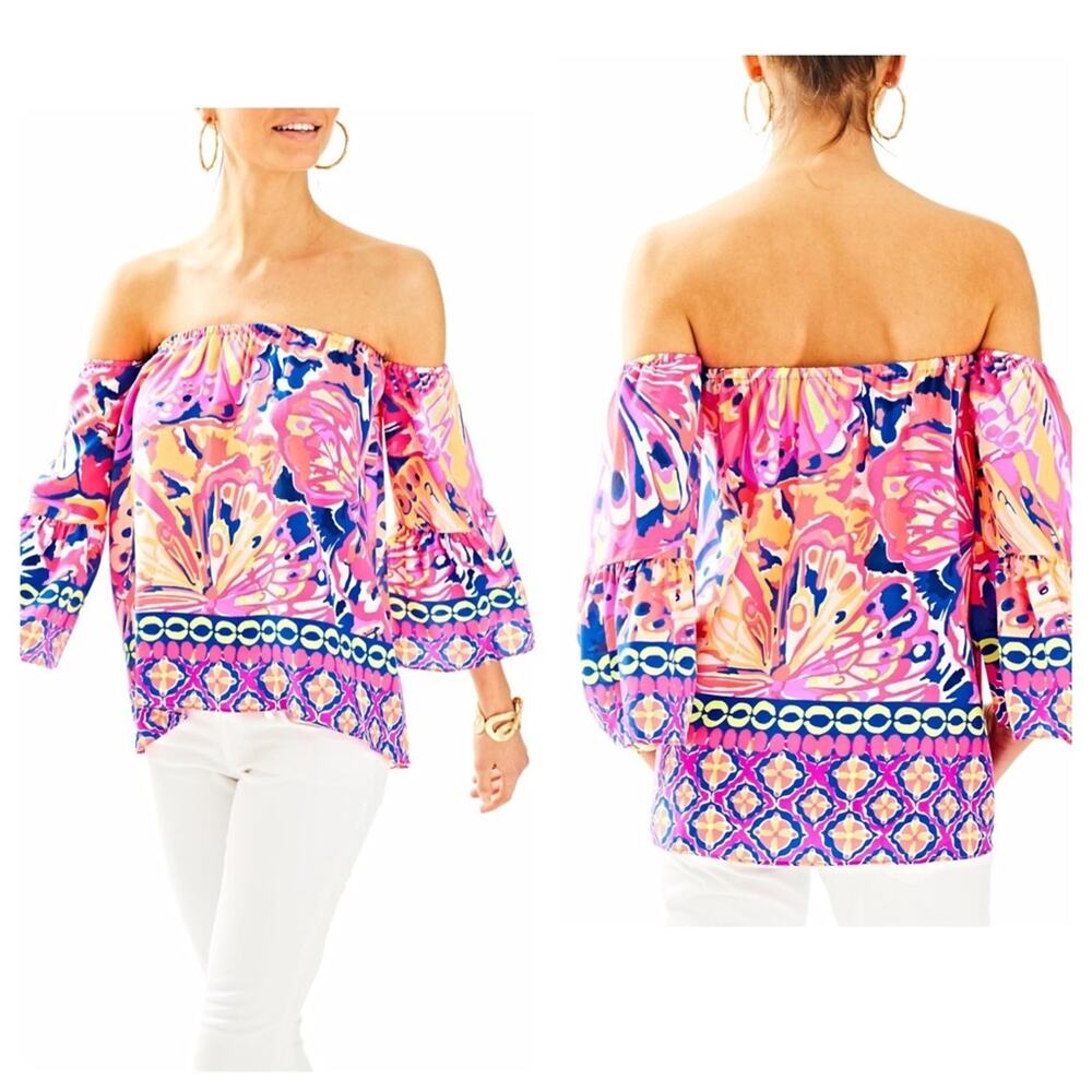 Lilly Pulitzer Sanilla Off The Shoulder Top